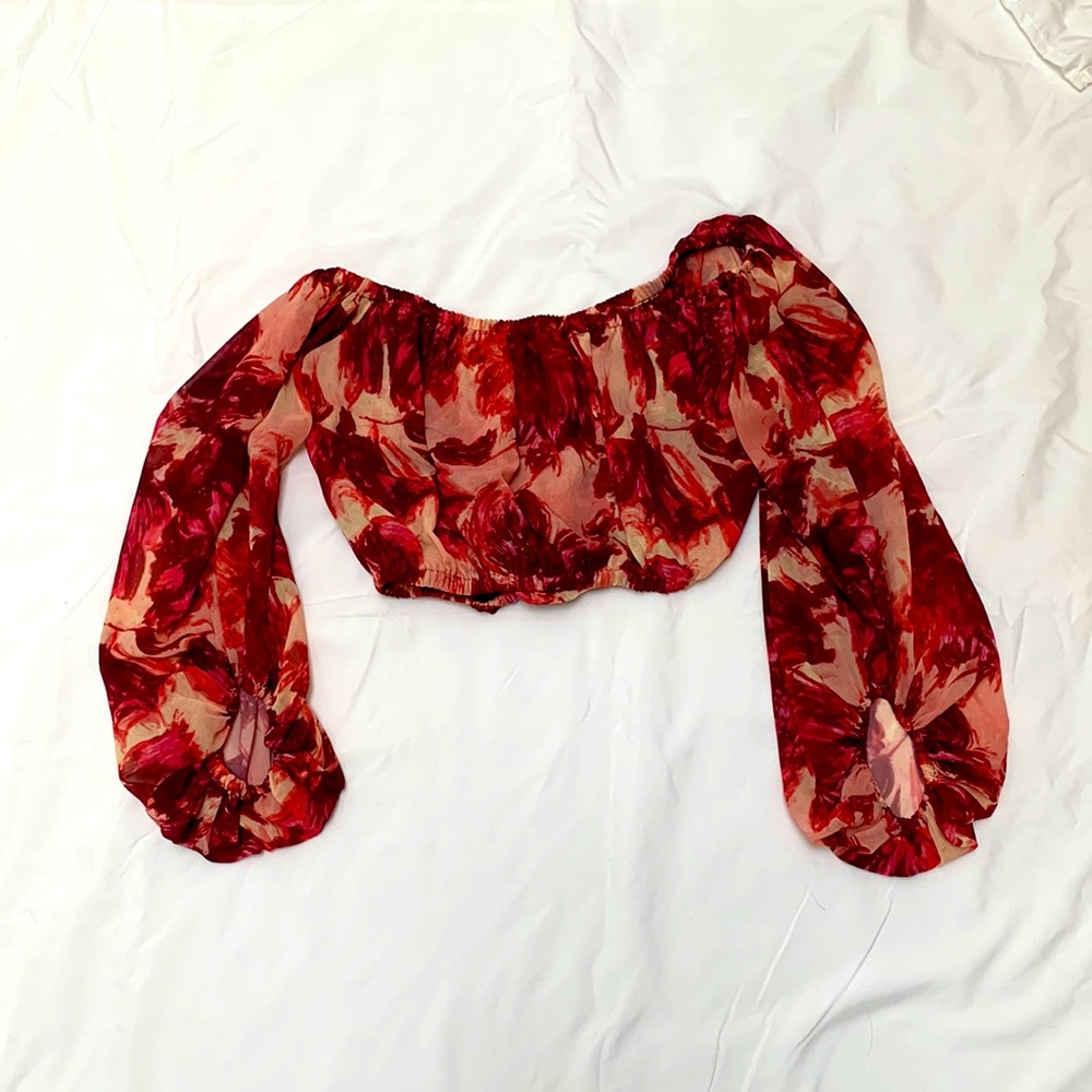 For Love & Lemons Crop Blouse Size S